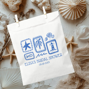LoveNotes from Sea Modern CUSTOM Bridal Shower Favour Bags