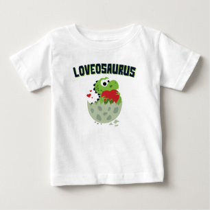 Loveosaurus Valentine's Day Dinosaur Dino Cute  Baby T-Shirt