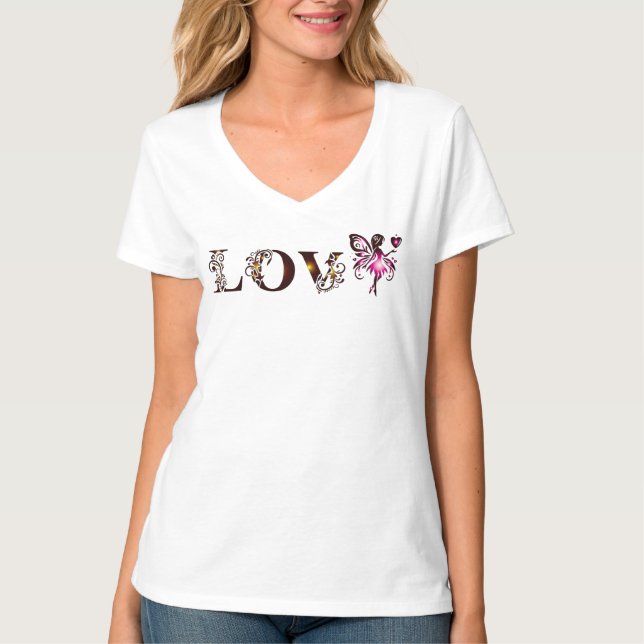 Lover2 Women V-Shirt T-Shirt (Front)