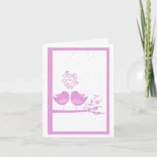 Lover Birds Valentine's Day Cards