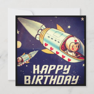 Lover Boy Birthday Rocket Card