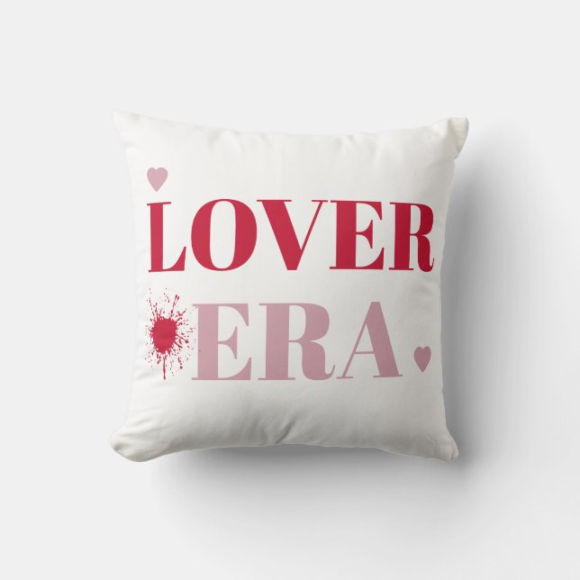 Lover Era Valentine's Day | Pink & Red Hearts  Cushion (Front)