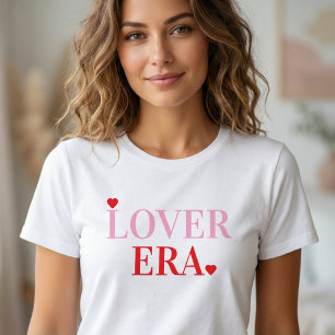 Lover Era Valentine's Day   Pink & Red Hearts  Tri-Blend Shirt