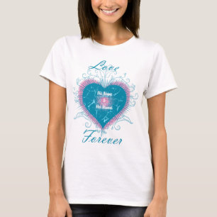 Lover Forever Heart Design T-Shirt