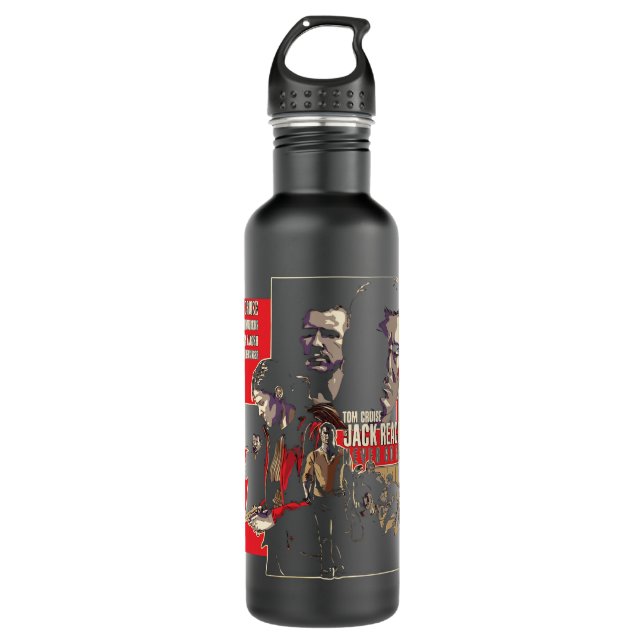 Lover Gift Jack Reacher Video Movie Tv Series Show 710 Ml Water Bottle (Front)