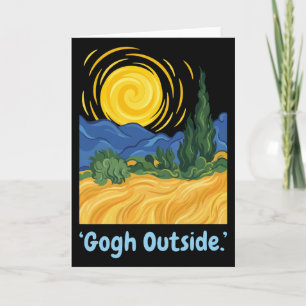 Lover Nature Inspirational Starry Night Gogh Outsi Card