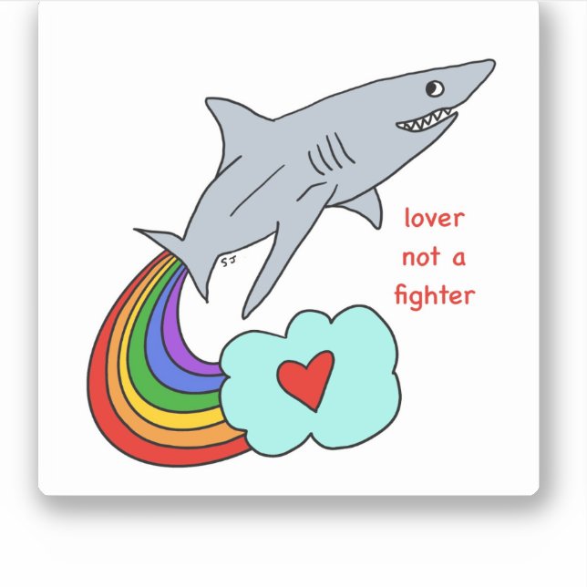 Lover not a fighter shark (Front)