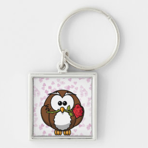 lover owl key ring