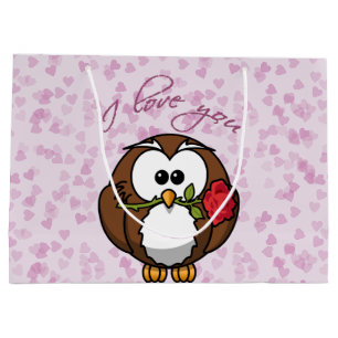 lover owl - Valentine' gift bag