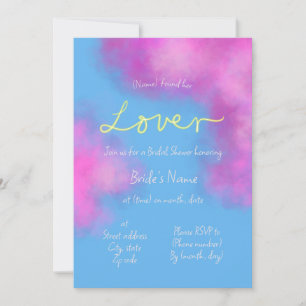 Lover Pastel Cloudy Bridal Shower Invitation