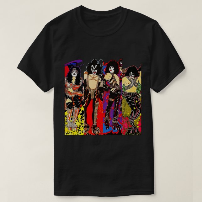 Lover Rock T-shirt, Kiss T-shirt, Rock Band Tee, C T-Shirt (Design Front)