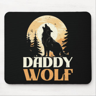 Lover Wolf Pack Wolfgang Wildlife Animal Papa Wolf Mouse Pad