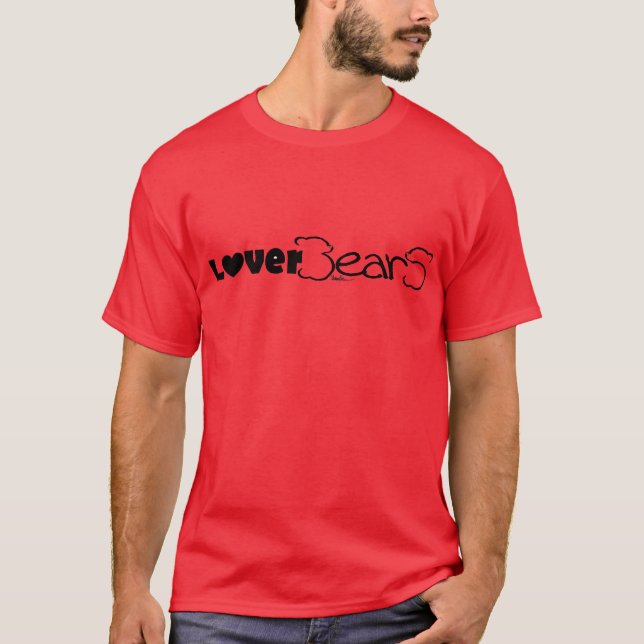 LoverBearS logo--black on red T-Shirt (Front)