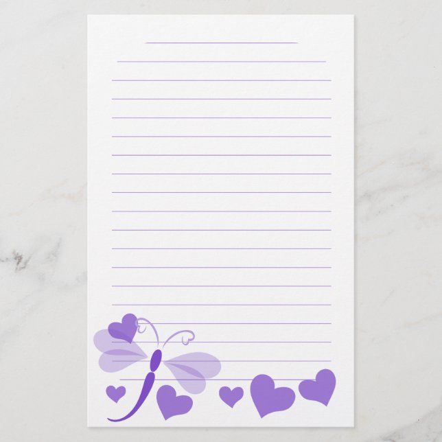 Loverly Dragon Fly Stationery (Front)