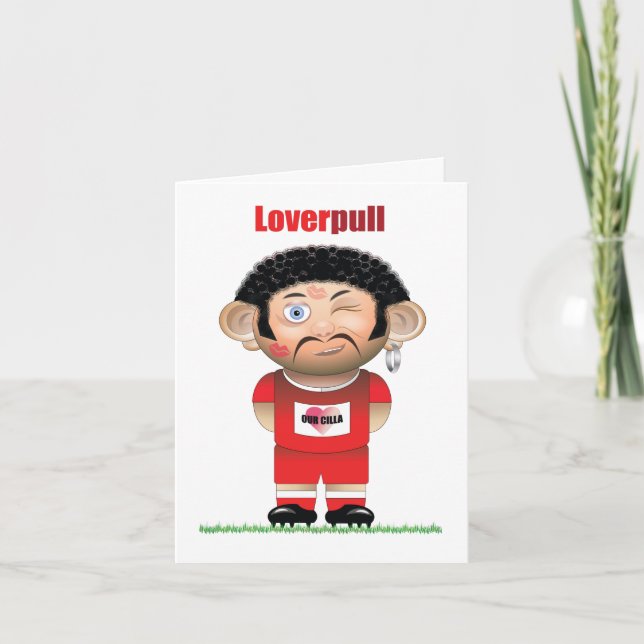 LoverPull (Liverpool) Funny Football Card (Front)