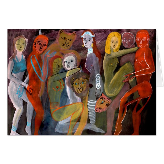 Lovers and Lions card (Front Horizontal)