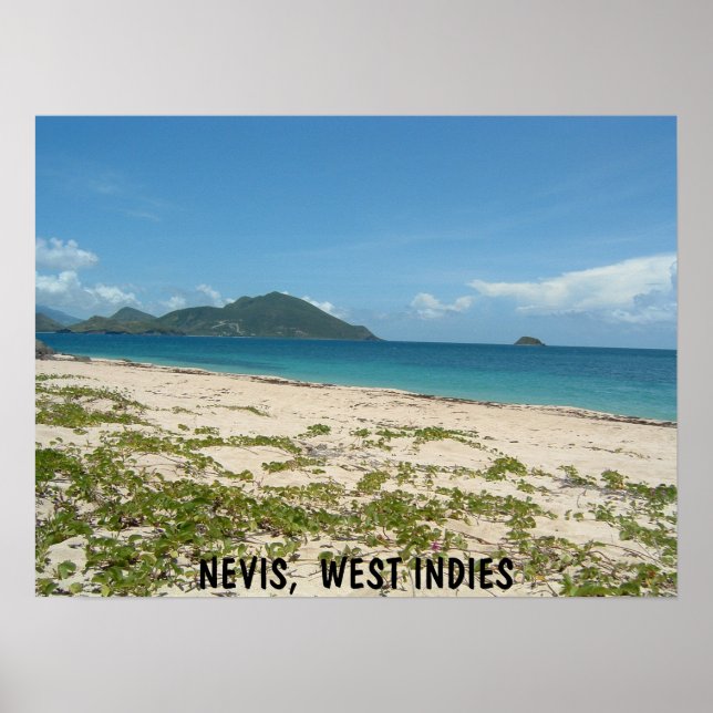 Lover's Beach, Nevis Poster (Front)