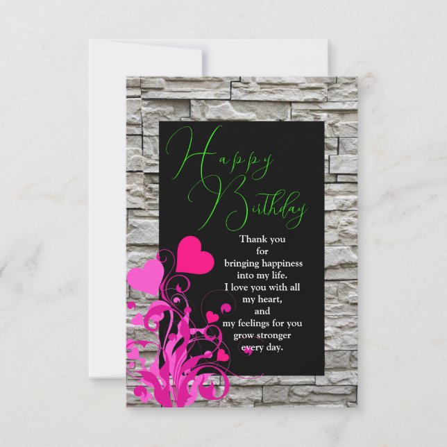 Lover's birthday card (Front)