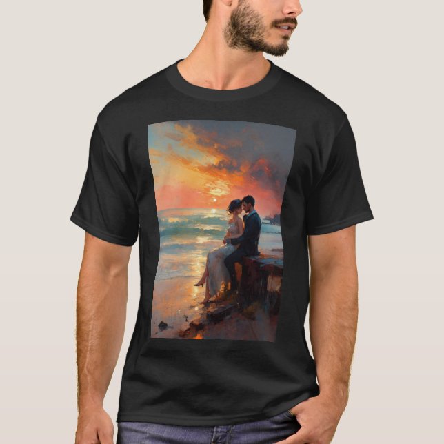 Lovers by the sea T-Shirt (Front)