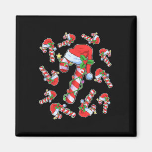 Lovers Candy Cane Santa Christmas Funny Xmas Light Magnet