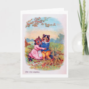 Lovers Cat (Strong Emotion), Louis Wain Card