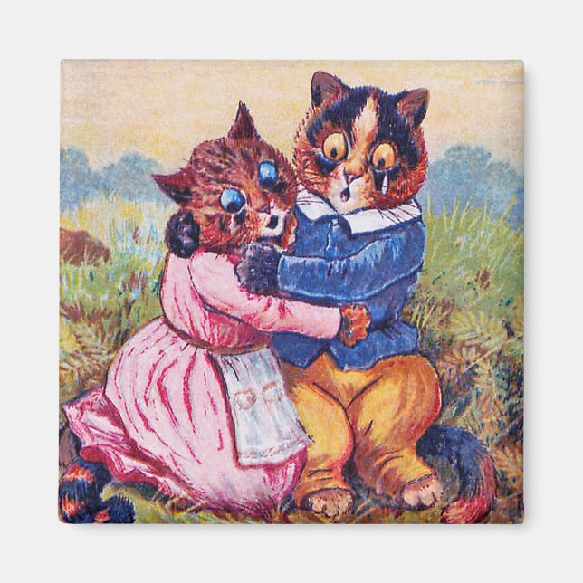 Lovers Cat (Strong Emotion), Louis Wain Magnet (Front)