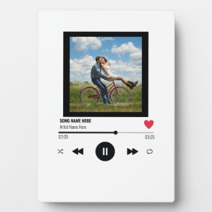Lovers Custom Personalised Photo Our Song Plaque