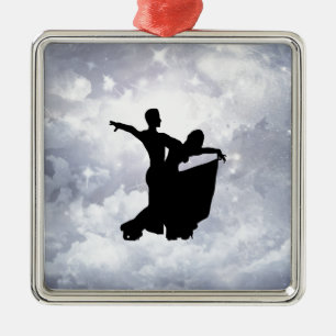 Lovers dancing in romance metal tree decoration