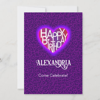 Lover's Heart® Customise Birthday Card/Invite Invitation