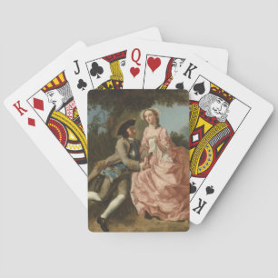 Lovers in a Landscape (Romantic Couple) Playing Cards