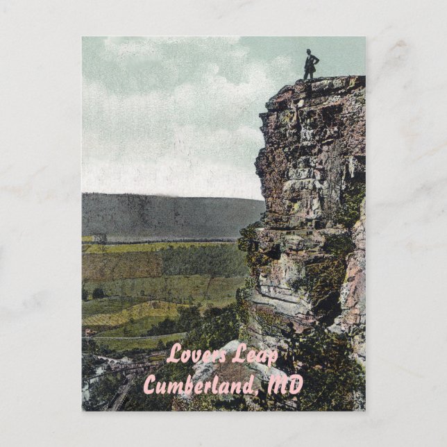Lovers Leap Vintage Postcard (Front)