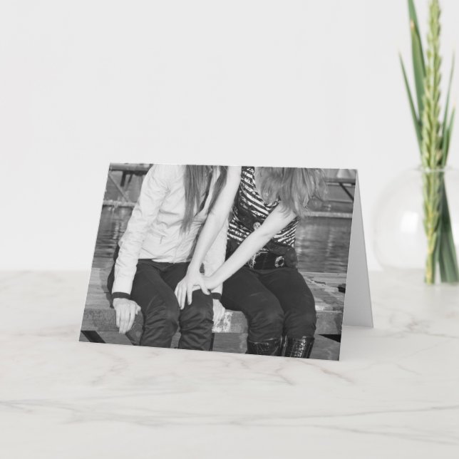 Lovers on a Bench Card (Front)