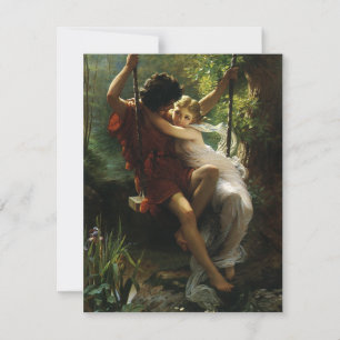 Lovers on a Swing. Spring by Pierre Auguste Cot