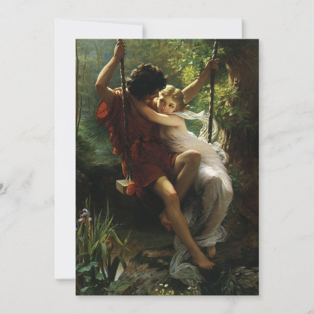 Lovers on a Swing. Spring by Pierre Auguste Cot (Front)