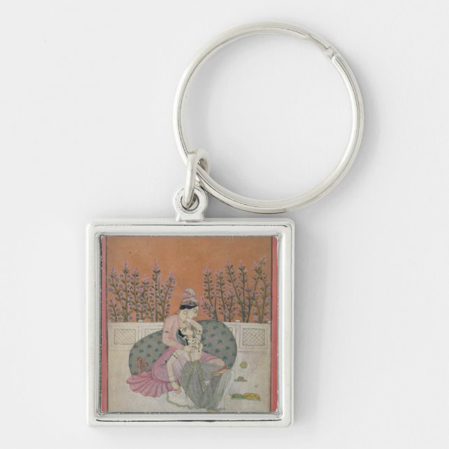 Lovers on a Terrace, Pahari Key Ring (Front)
