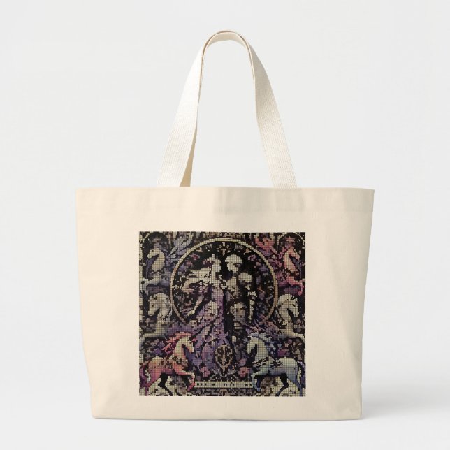 Lovers Pixel Art tote bag (Front)