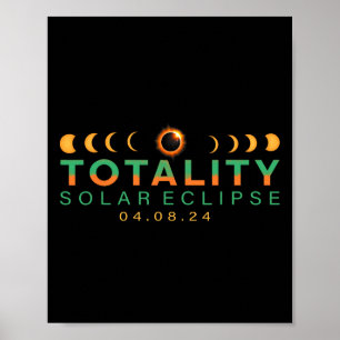 Lovers! Total Solar Eclipse 2024 Totality 04.08.24 Poster