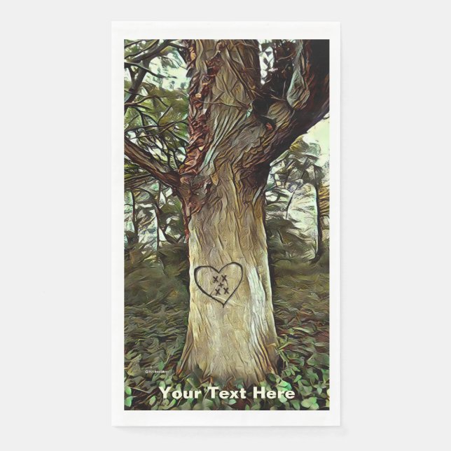 Lovers' Tree Napkin (Front)