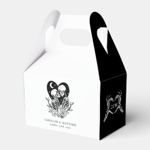 Lovers Until Death Skeletons & Roses Wedding Favour Box