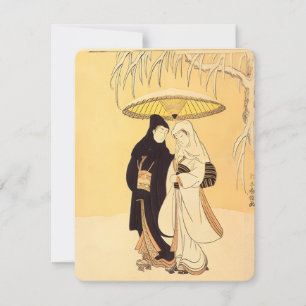 "Lovers Walking in the snow" Card