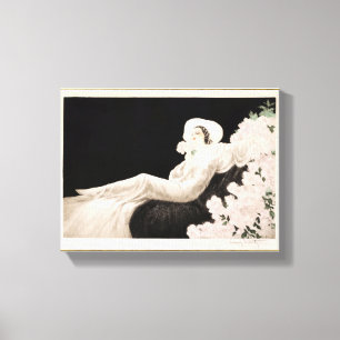 Love's Blossom by Louis Icart Canvas Print