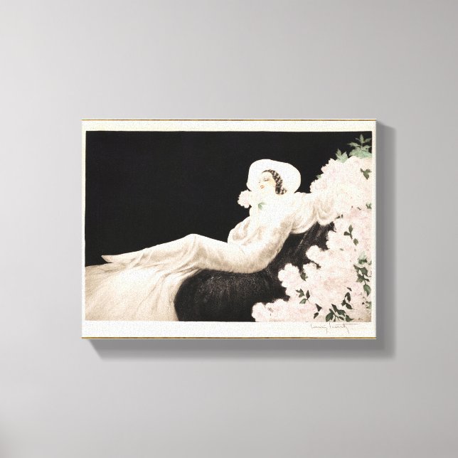 Love's Blossom by Louis Icart Canvas Print (Front)