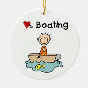 Loves Boating Ceramic Tree Decoration