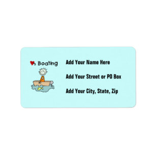 Loves Boating Label