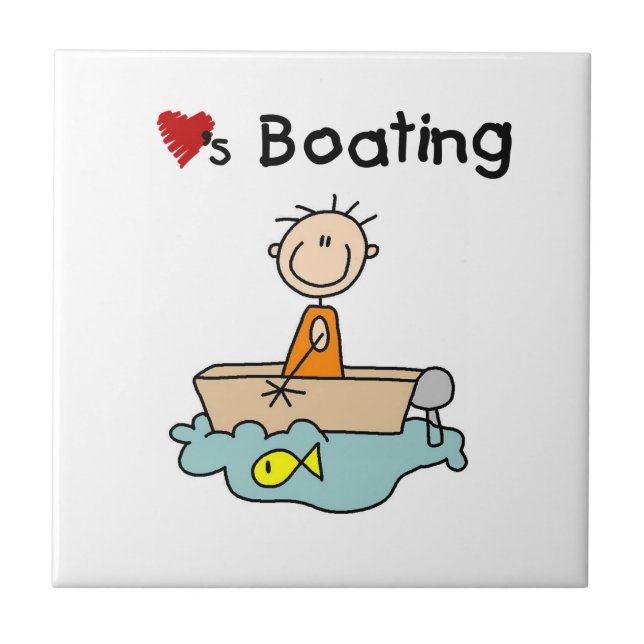 Loves Boating Tile (Front)