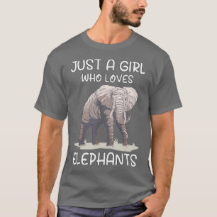 Loves Elephants Safari Animals Wildlife Wild Anima T-Shirt