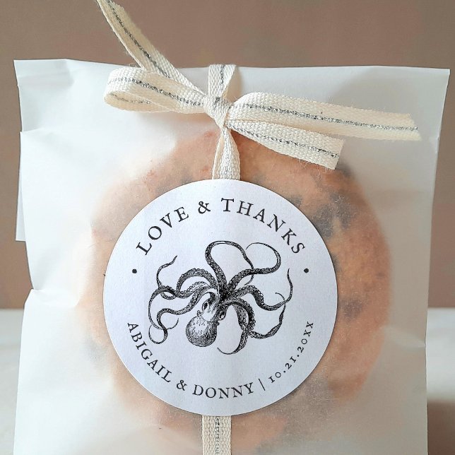 Love's Embrace | Love and Thanks Classic Round Sticker (Creator Uploaded)