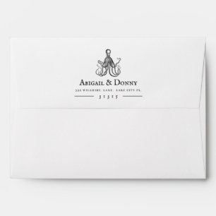 Love's Embrace Pre-addressed octopus themed Envelope