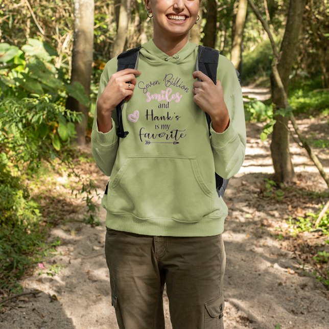 Love's Favourite Smile: Personalised Glowing  Hoodie (Creator Uploaded)