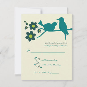 Love's Flight Response {Peacock} 2 Announcements